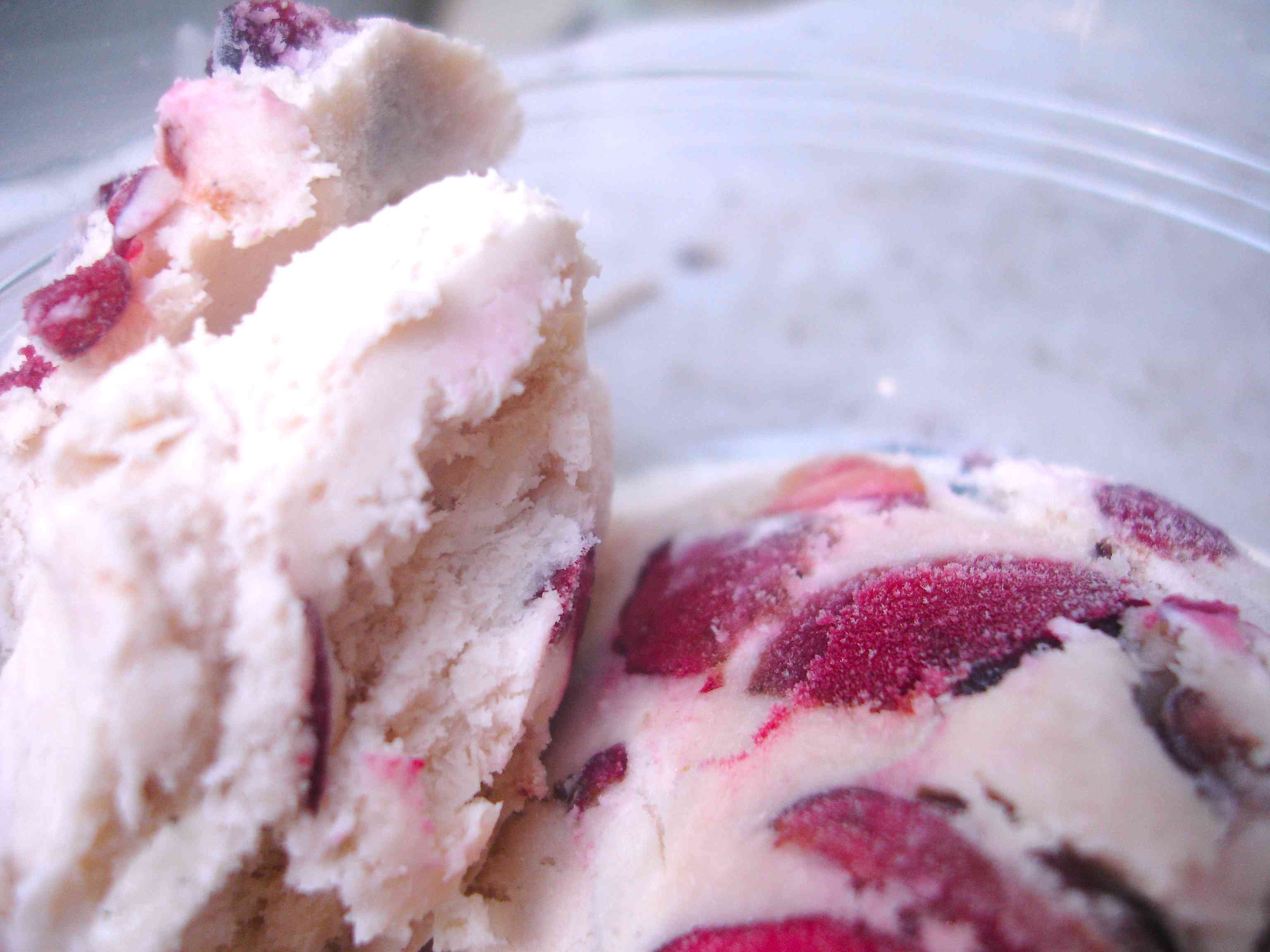 Homemade Cherry Vanilla Ice Cream Recipe | Just is a Four Letter Word