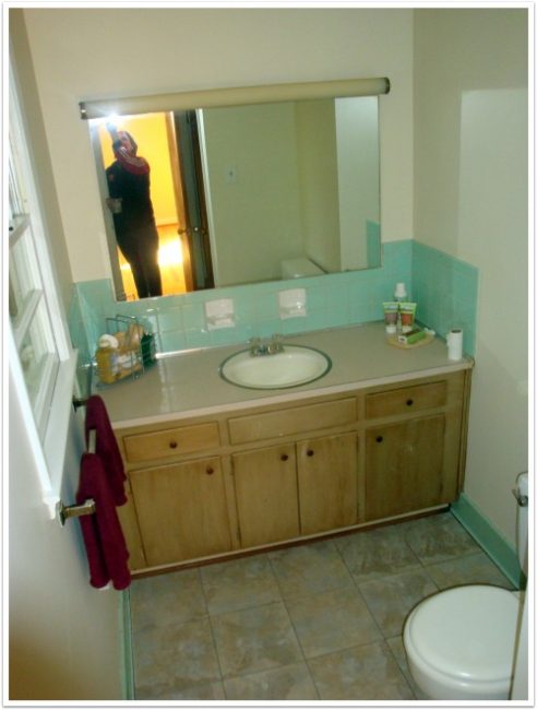 Bathroom Makeover for less than $100 - Just is a Four Letter Word