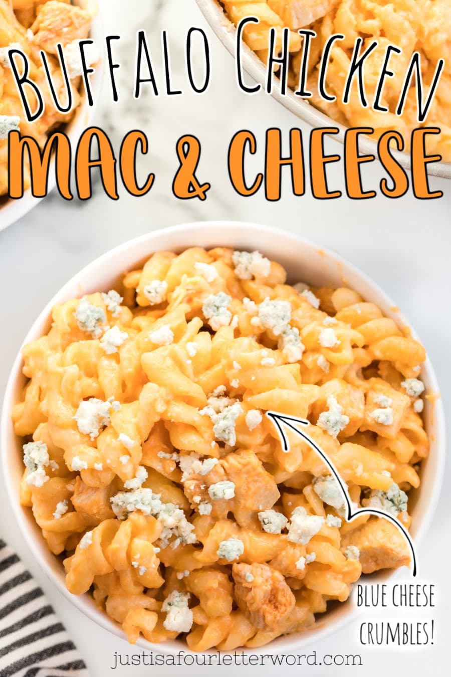 Buffalo Chicken Mac & Cheese - Just is a Four Letter Word