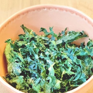 salted kale chips