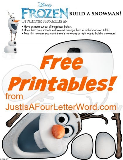 free frozen printables