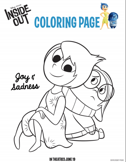 Inside Out free coloring pages - Just is a Four Letter Word
