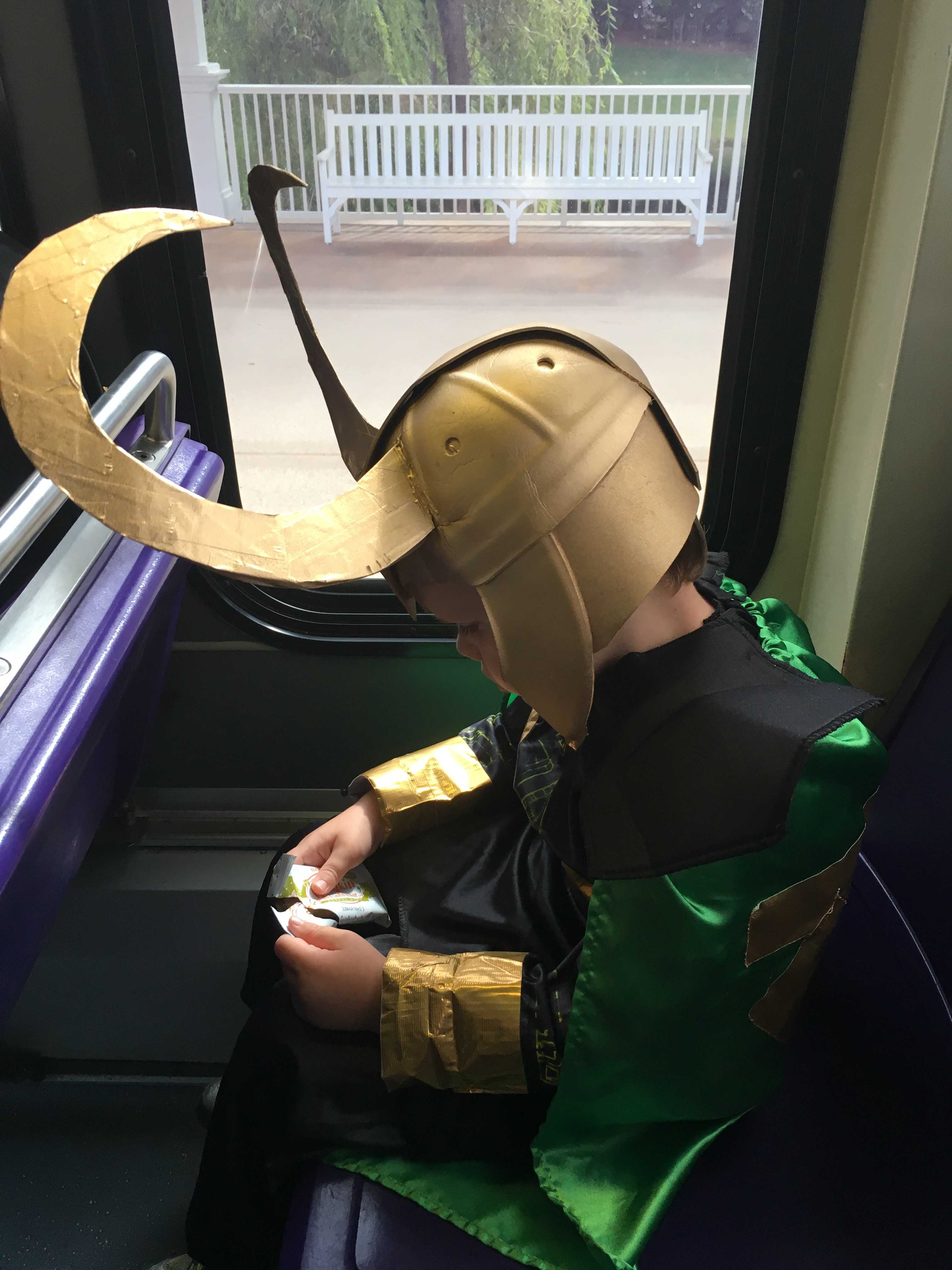 DIY Loki Helmet for Kids - Loki Halloween Costume