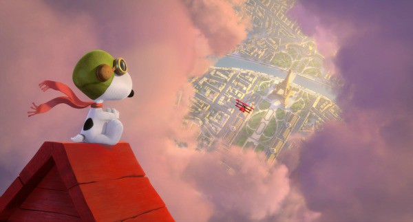 707_150_175_4K_UniversalColor_WB_: Snoopy takes to the skies over Paris, to battle his arch nemesis. Photo credit: Twentieth Century Fox & Peanuts Worldwide LLC