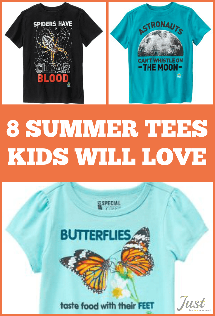 8 summer tees for kids with fun weird-but-true facts! So soft and comfy!