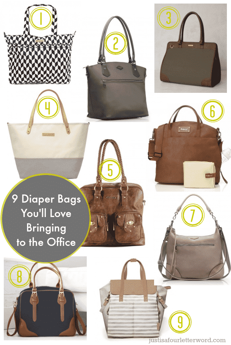 9 stylish diaper bags you'll love bringing to the office. 