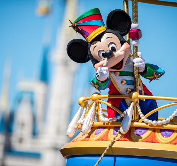Mickey Mouse on a float - Tips to Make the most of a quick trip to Walt Disney World