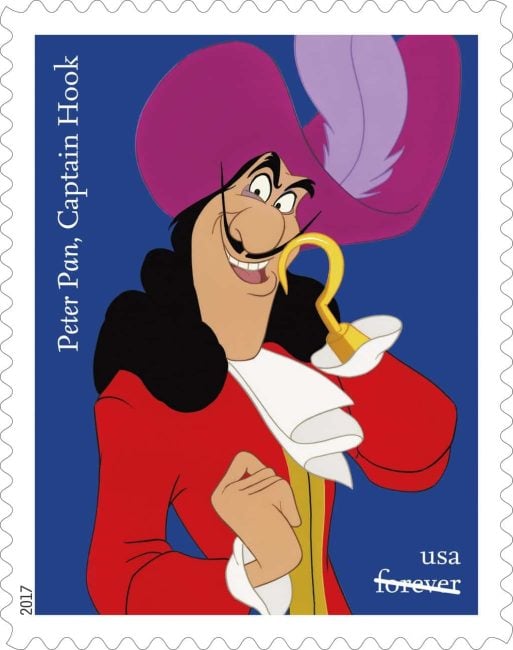 Disney Villains Forever Stamps Captain Hook