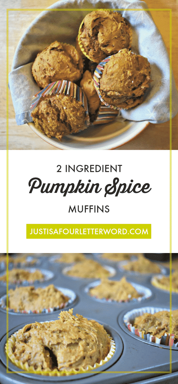 I like my treats to be convenient, so these 2 ingredient pumpkin spice muffins have all the boxes checked. They are quick, delicious and super affordable! 