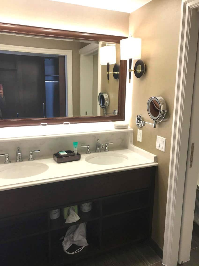 Disney Yacht Club New Room 2018 Double Sink Vanity