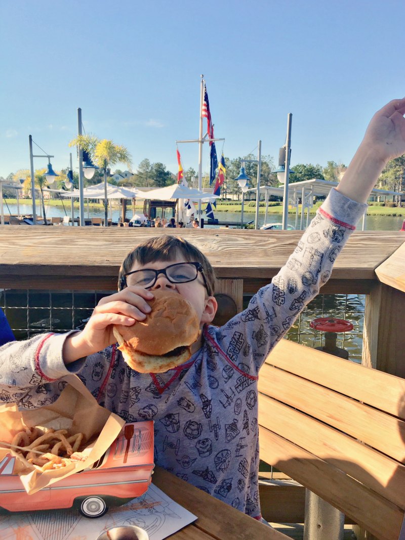 Kids Cheesburger at The Boathouse Disney Springs