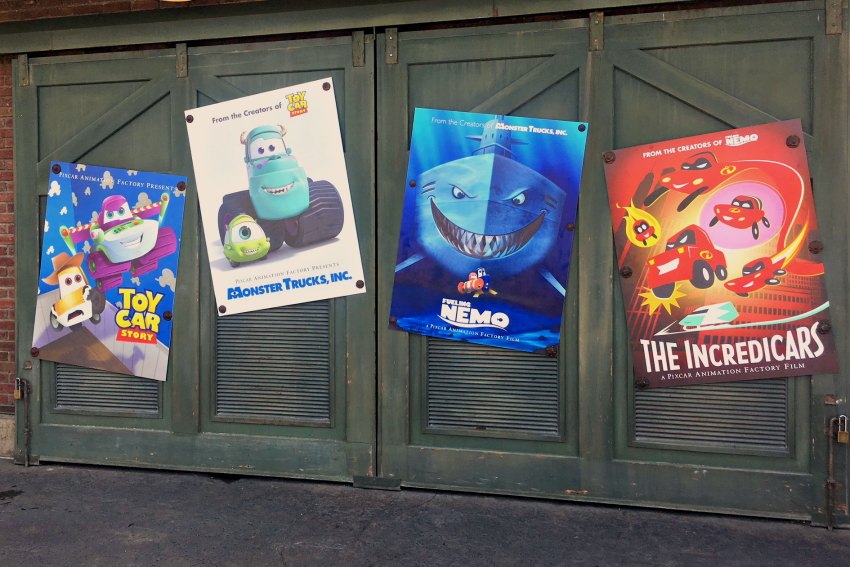 Pixar Fest Posters in Carsland