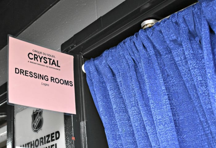 Crystal Rehearsal Dressing room sign backstage