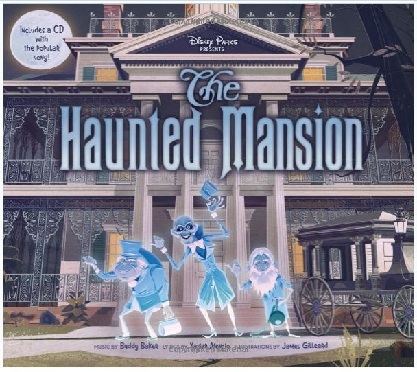Haunted Mansion Book with CD cover disney halloween book