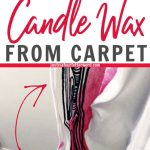 clean candle wax from carpet