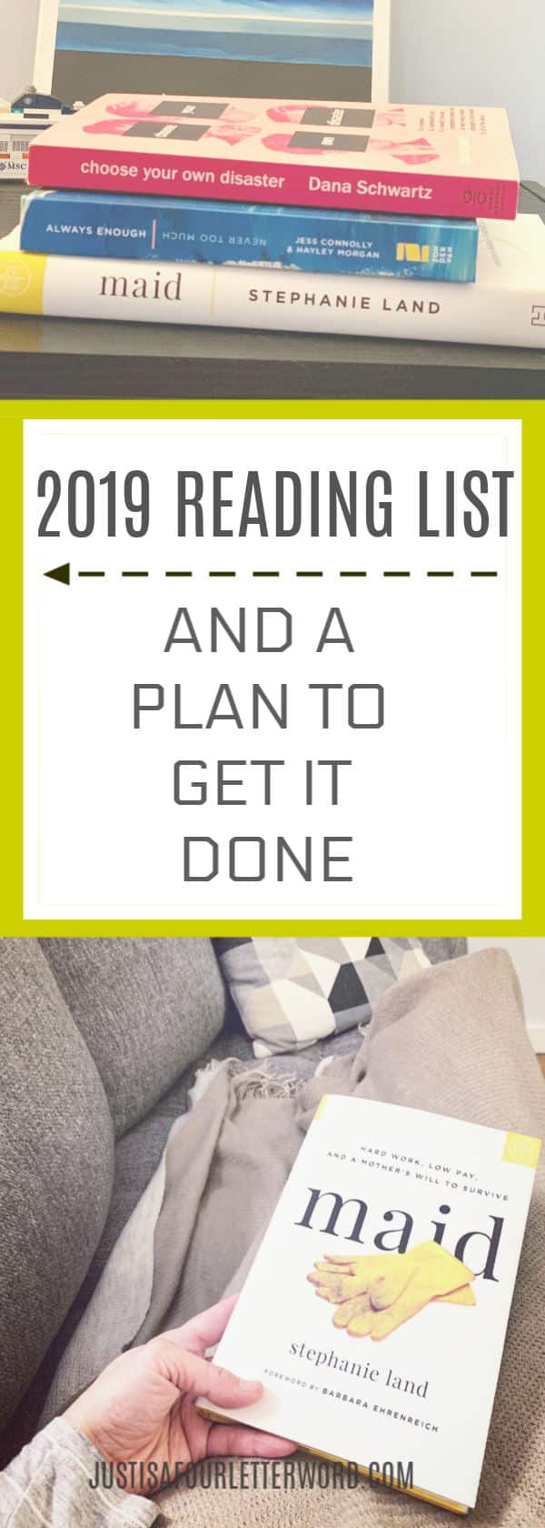 Here are the books on my 2019 reading list from fiction to memoirs and a plan for how I hope to meet my most ambitious reading goal ever. 