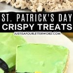 how to make st. patricks day crispy treats
