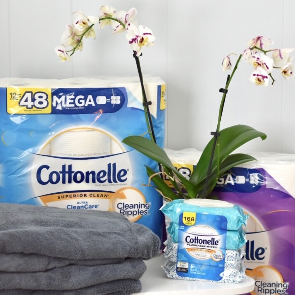 cottonelle flushable wipes and toilet paper