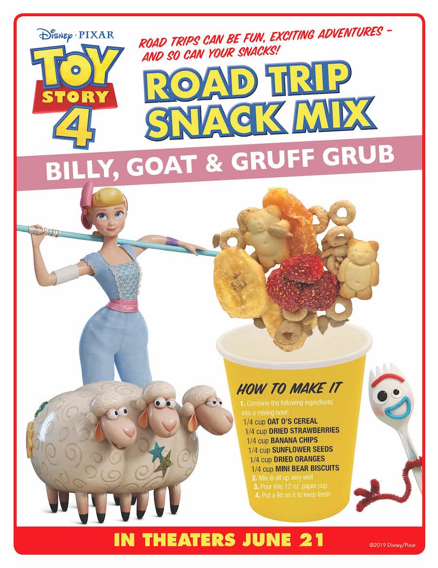 Toy Story 4 Bo Peep Snack Instructions