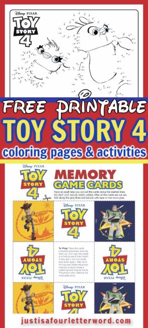 Toy Story 4 Coloring Pages and Activities | Free Printables