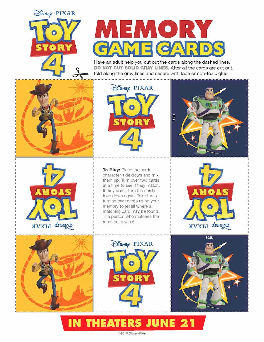 Toy Story 4 Memory Game Image