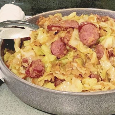 Sausage and Cabbage Skillet Meal | Just is a Four Letter Word