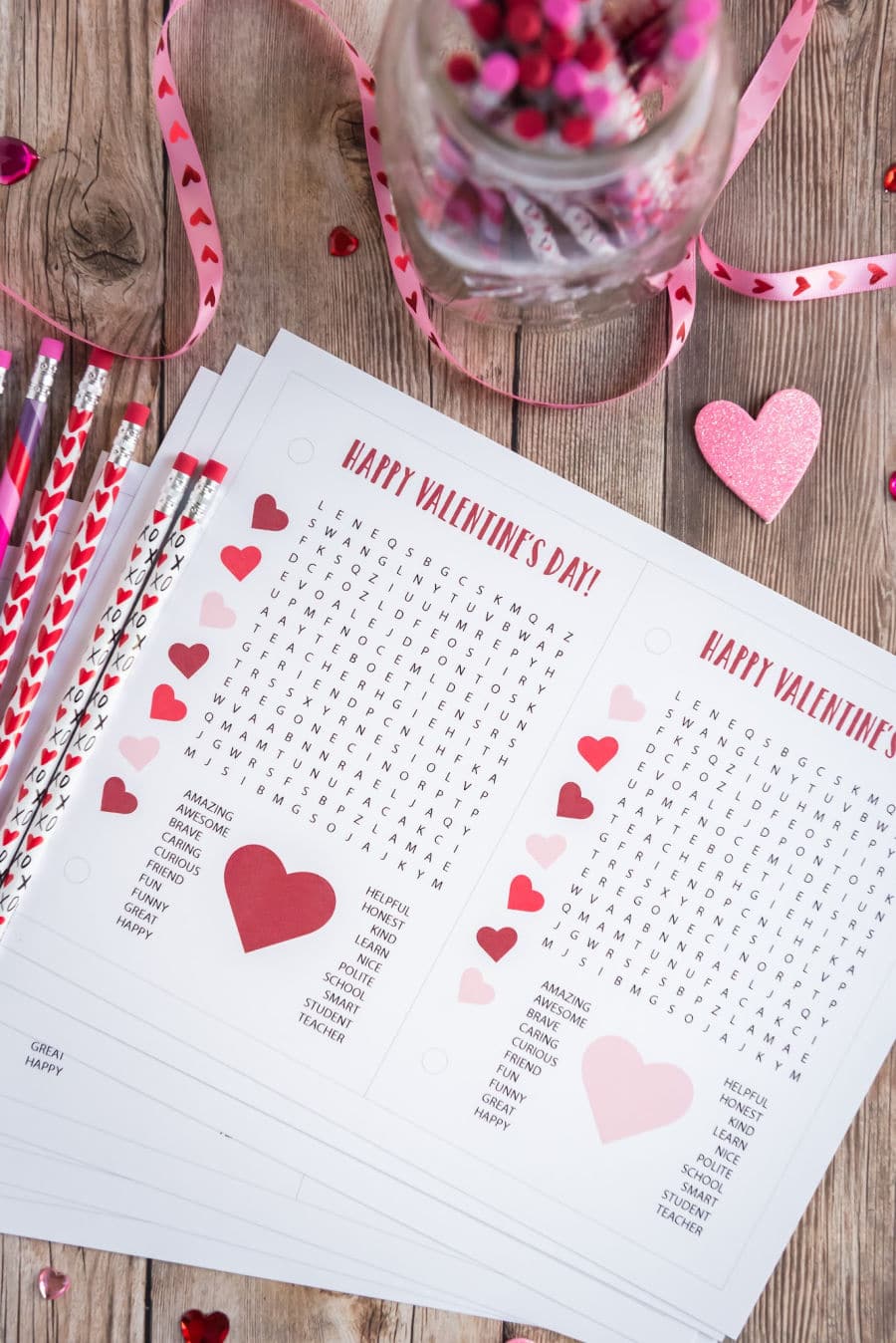 Valentine from teacher printable