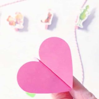 Valentine heart garland