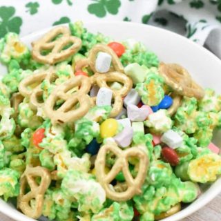 St. Patrick's Day Popcorn Mix Hero