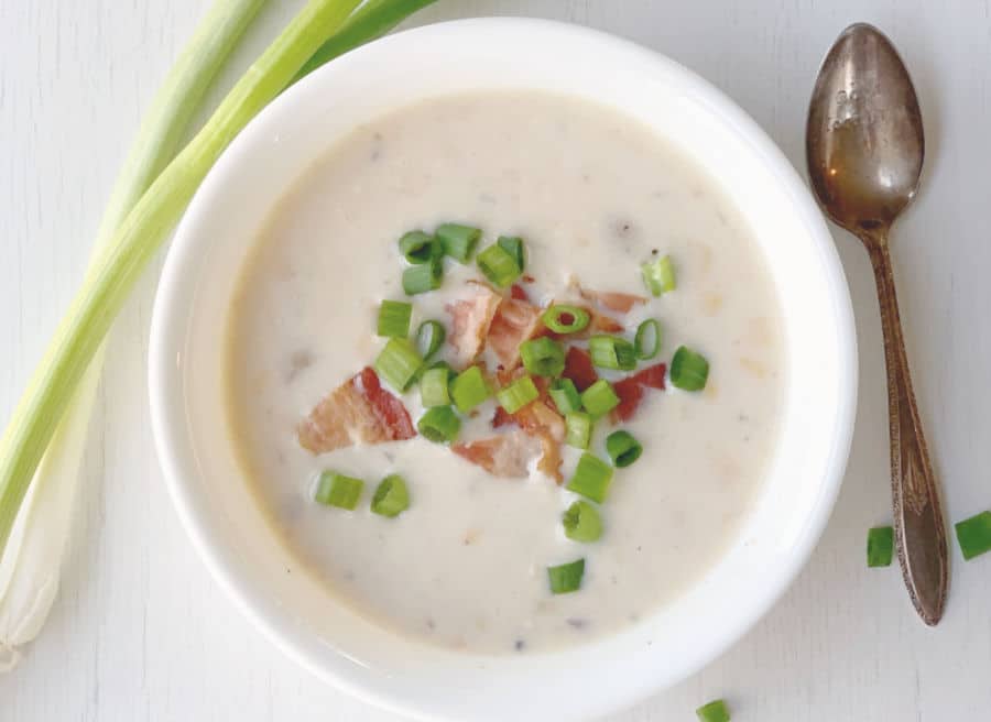 Bowl of Corn Chowder Soup