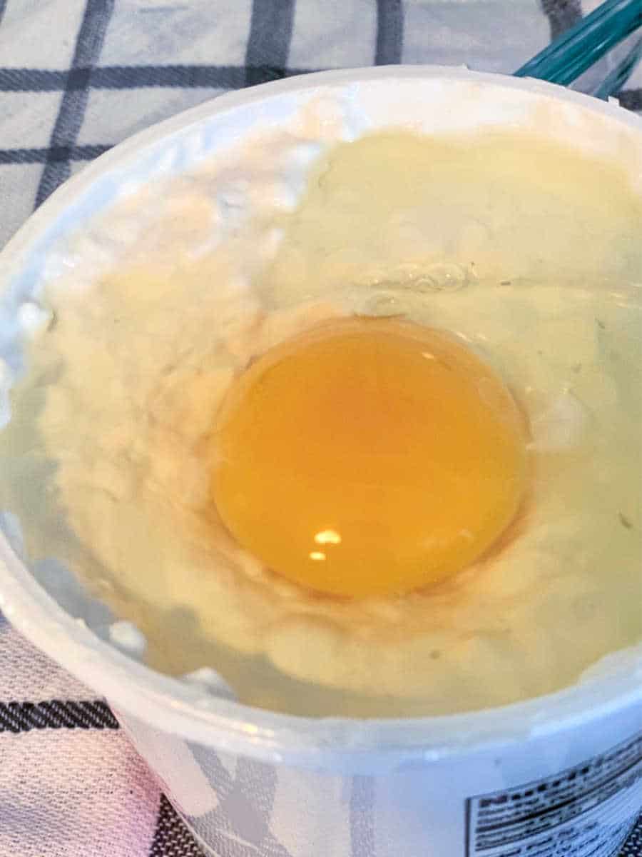 Cottage cheese with egg