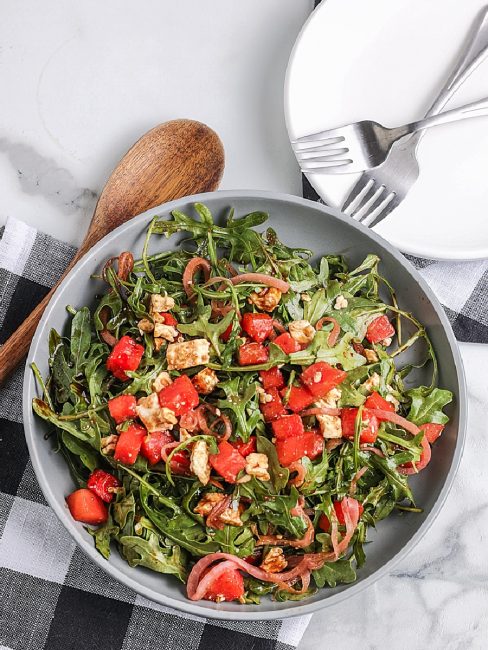 Watermelon Salad with Arugula