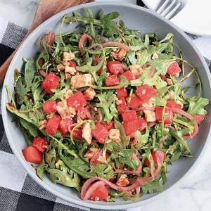 Watermelon Arugula Salad Recipe