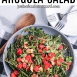 watermelon arugula salad with pickled onions