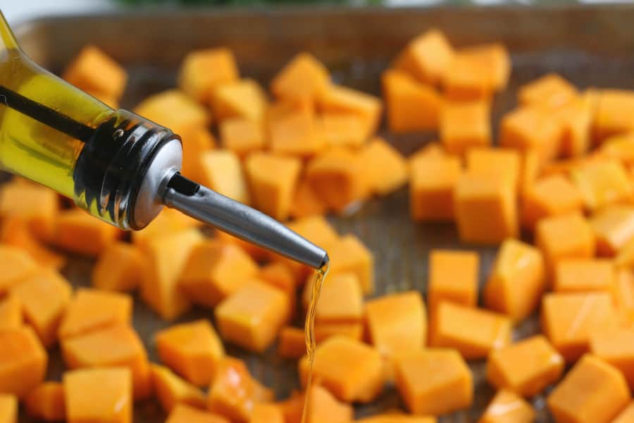 Roasted Butternut Squash on Pan