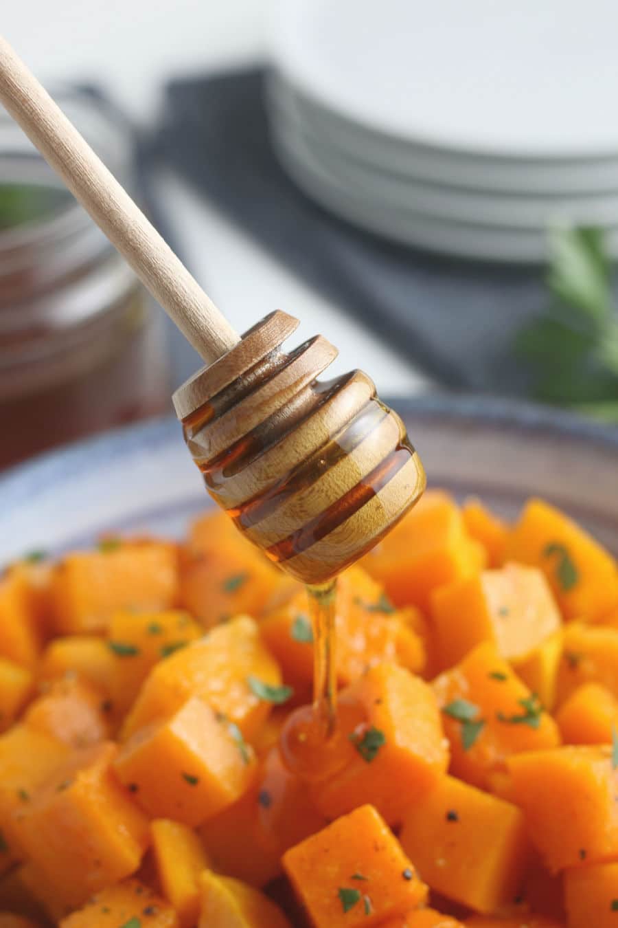 Roasted Butternut Squash with Honey