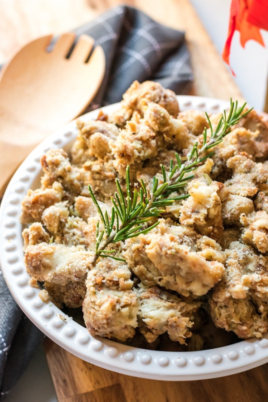 Easy Homemade Stuffing Recipe to cook inside your Thanksgiving turkey