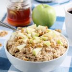 Apple and Honey Oatmeal in a bowl