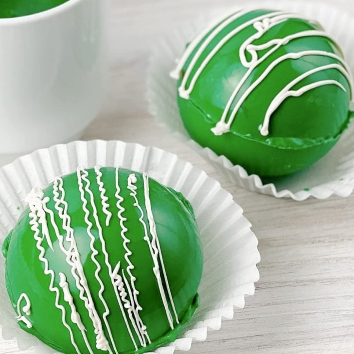 Green Hot Cocoa Bombs - Just is a Four Letter Word