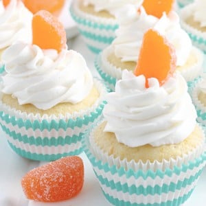 Orange Creamsicle Cupcakes tray