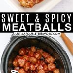 SPICY MEATBALLS IN SLOW COOKER PIN