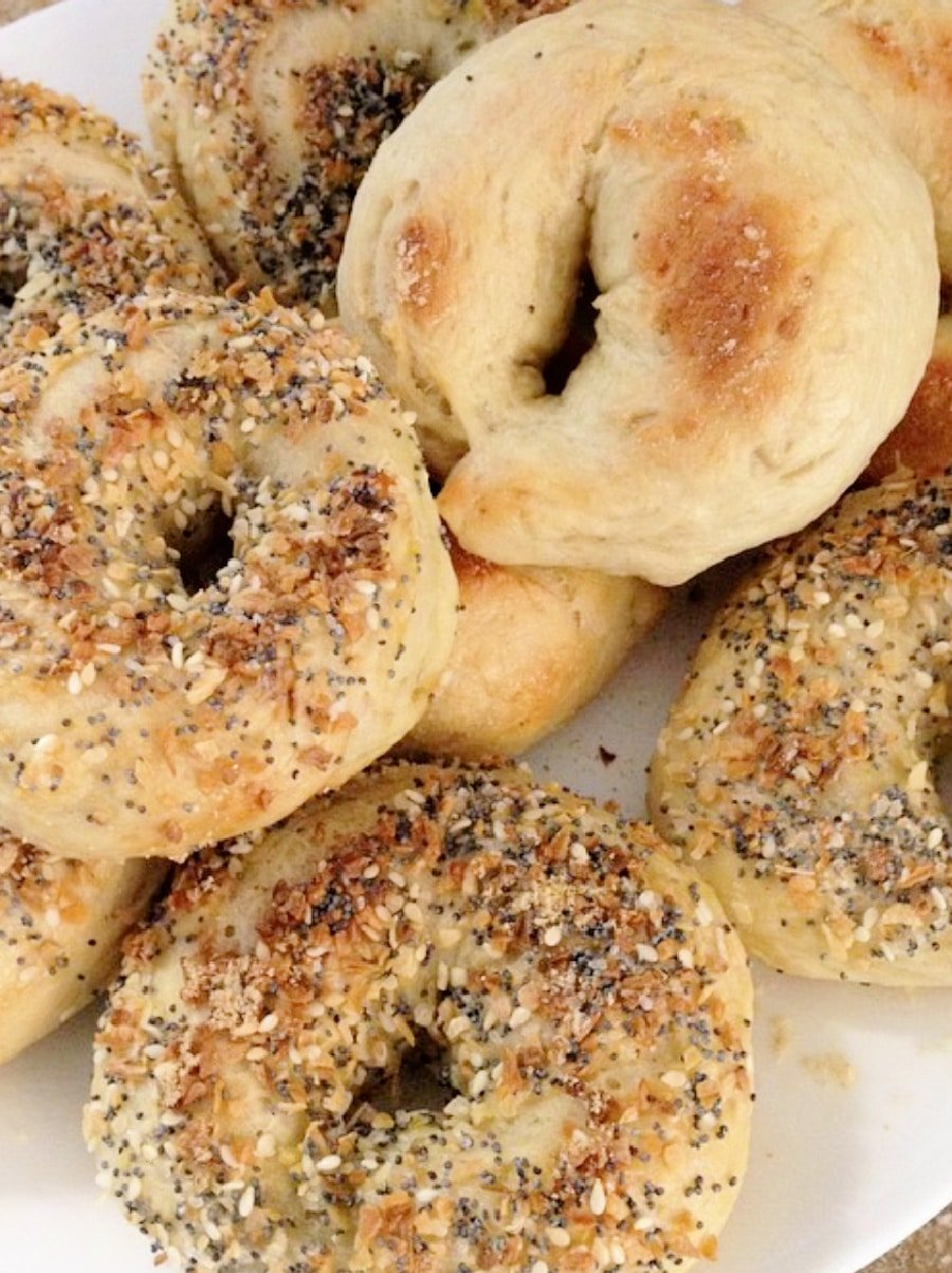 BAGELS ON A PLATE
