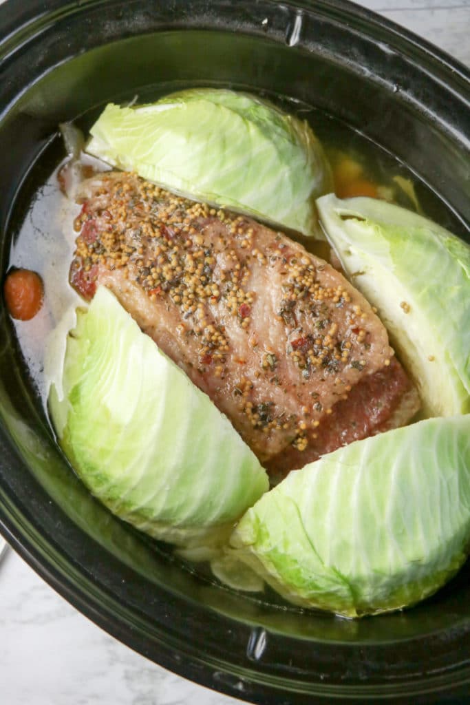 Slow Cooker Corned Beef with Cabbage