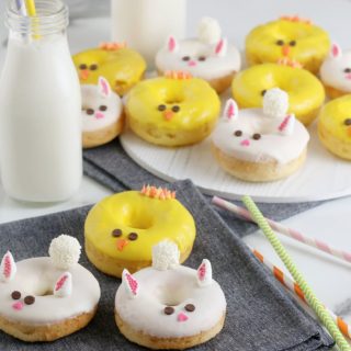Easter bunny and chicks donuts