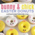 bunny and chick easter donuts