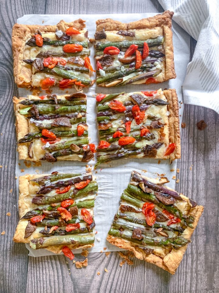 How to Make an Easy Asparagus Mushroom Tart