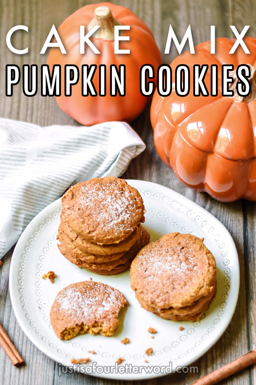 Quick And Easy Pumpkin Spice Cake Mix Cookies