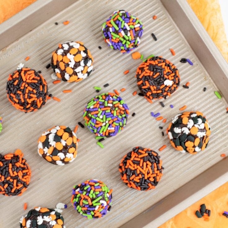 Halloween Truffle Brownie Bites Recipe