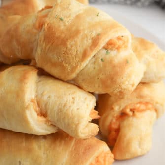 30-Minute Buffalo Chicken Crescents Recipe - Just is a Four Letter Word