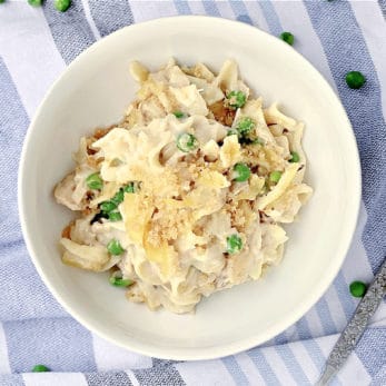 Easy Old Fashioned Tuna Noodle Casserole! - Just is a Four Letter Word